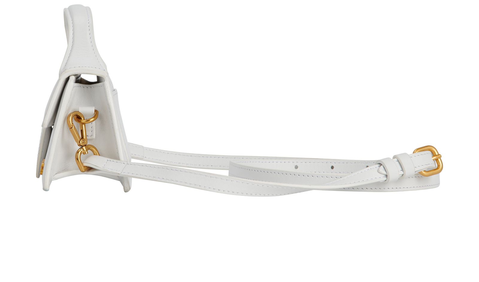 Le Bambino Mini Bag, &pound;220, Handbags, White, Leather, Bottom view